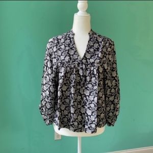 VOLOSHIN Silk Hester Poet Blouse